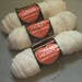 Three Skeins of Red Heart Super Saver Soft White #316 Yarn