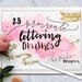 Lettering Brush Bundle for Procreate App for iPad Pro - With Bonus Gold Chalkboard and Watercolor Textures !