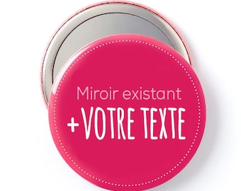 Mirror gift 58 mm customizable (text only)