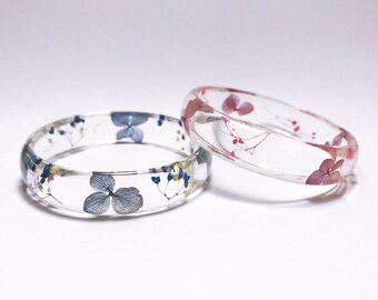Pressed flowers bangles, real flowers bangles, resin bangles,Botanical Jewellery, real flowers bracelet , pressed flowers bracelets