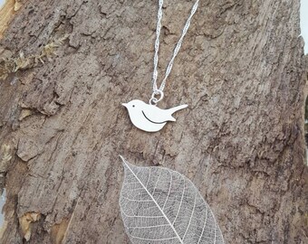 Beautiful Handmade 925 Sterling silver Robin/bird pendant/necklace - Bird lovers gift, Robin gift, bird gift