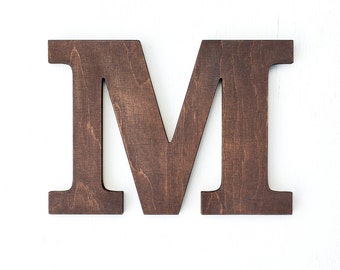 Wooden letters - rustic letters - letter decor - letters for wall - stained letters - wall letters - wood wall art - gallery wall decor