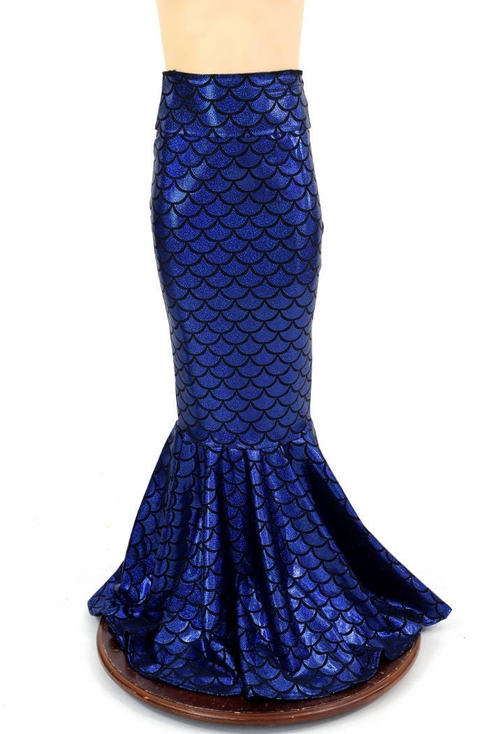 royal blue mermaid skirt