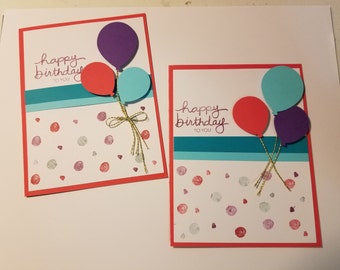 Birthday Card, Homemade Birthday Cards, Girl birthday card, Greeting Cards, Happy Birthday Card, Female Birthday Card