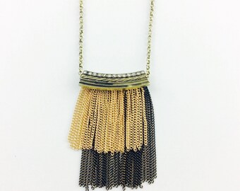 Long Boho Necklace, Tassel Necklace, Bohemian Necklace, Statement Necklace, Bib Necklace, Boho Necklace