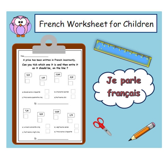 french learning numbers worksheet kids activities printables