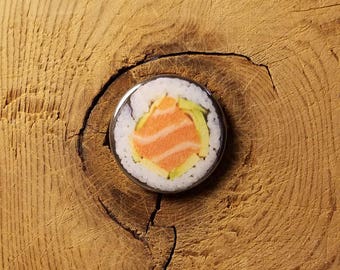 Sushi (1-1/4" Pinback Button)