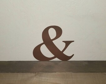 Ampersand Sign/Metal Wall Art/And Wall Art/And Sign/Cutouts/Metal Wall Decor/Home Decor/Gallery Wall Decor/Mantel Decor/Industrial Decor