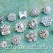 Rhinestone Buttons Mix - Petite Collection - 102- 15 piece set