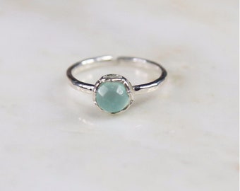 Fine Treasures Aqua Chalcedony Ring