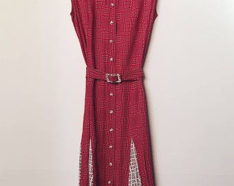 Vintage Leona Edmiston Rayon Dress