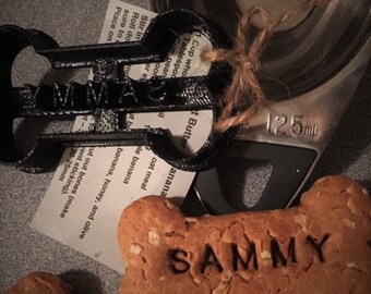 Custom Dog Cookie Cutter, Personalized Dog Bone Cookie Cutters, Personalized Dog Treat Cutter, Small Bone, Medium Bone, Large & Jumbo Bone,