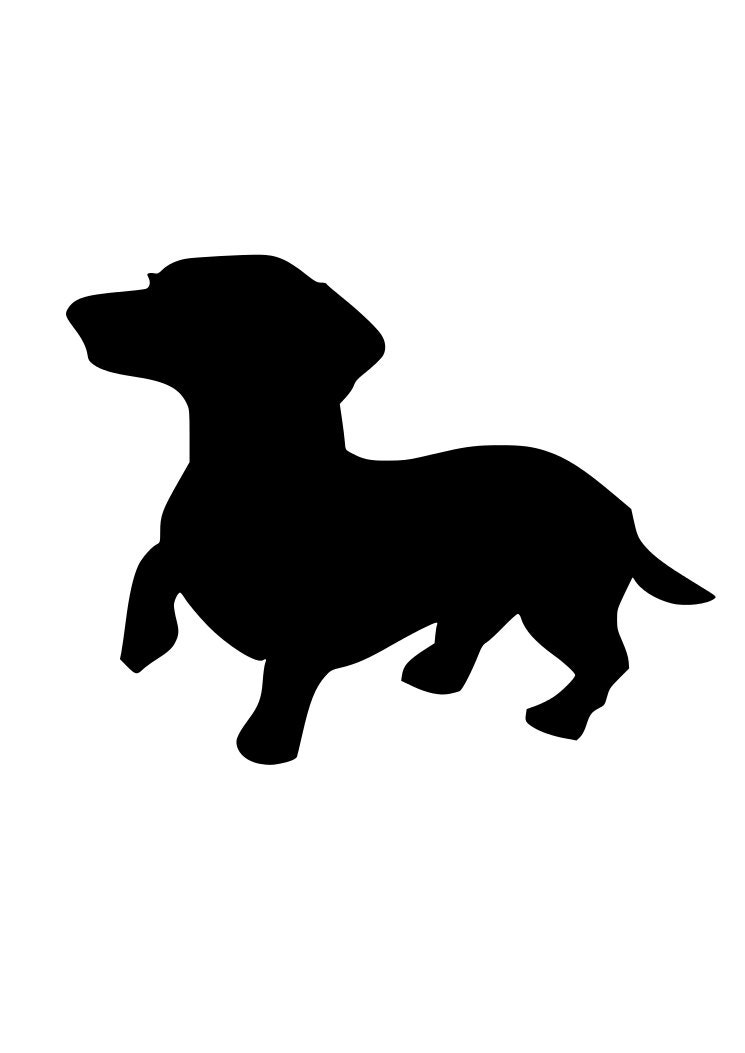 Dachshund Svg Cutting File For Silhouette And Cricut With Eps And Dxf