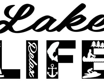 Download Lake life svg | Etsy