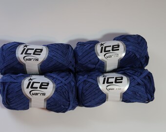 Ice Summer Ribbon Yarn - 50g balls x4 - With Lables