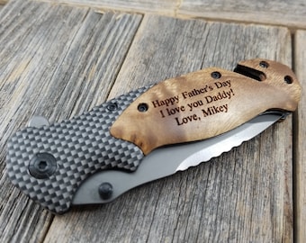Trendy Father's Day gift, Pocket Knife, Engraved Knife, Custom Pocket Knife, Engraved Pocket Knife,
