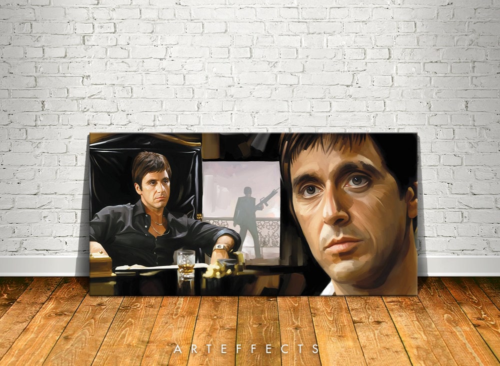 Scarface Canvas High Quality Giclee Print Wall Decor Art