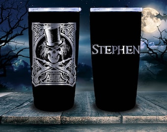 AFFLICTION with Skull 20 ounce Tumbler in Black