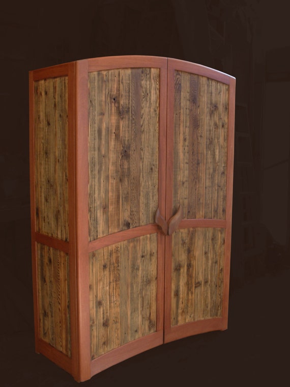 Armoire Reclaimed Cedar and Mahogany