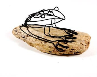 Frog Wire Sculpture, Frog Folk Art, Minimal Sculpture, Home Decor, 551082619