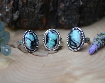 New Lander Turquoise Ring, sterling silver turquoise jewelry, new lander ring, new lander jewelry