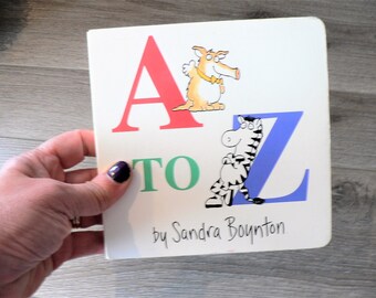 Sandra Boynton A to Z Board Book For Children - Alphabet Book