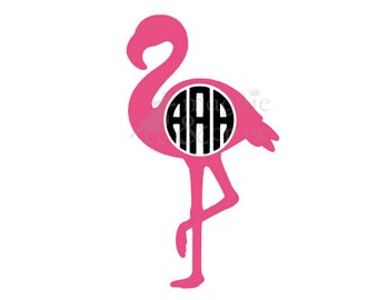 Download Flamingo monogram | Etsy
