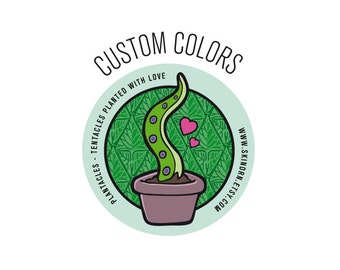 Custom Colors | Plantacle Handmade Planted Tentacle in Flower Pot