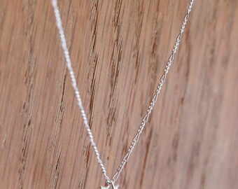 Tiny Leaf Necklace - Handmade Silver Necklace with a Little Leaf Pendant