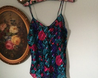 Vintage rose print camisole size small