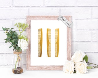 Glam Wall Art Hair Salon Decor Foil Print - Hairdresser - Beauty Salon - Hair Stylist Gift - Salon Wall Decor - Glam Decor