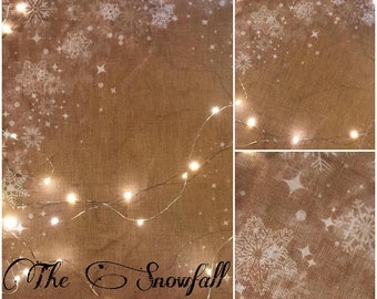 30 ct. count Snowfall Linen The Primitive Hare cross stitch fabric