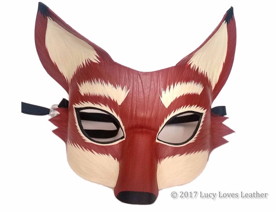 Fox Mask Masquerade Mask Masked Ball Animal Mask Handmade