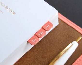 LEATHER STICKER | Diary Index Sticker | Diary Deco Pack | Planner Stickers | Journal Stickers | Korean Sticker | Japanese Deco | Label | Tag