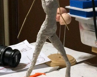 Online Class " Making an Armature with Removable Arms " for OOAK Art Dolls