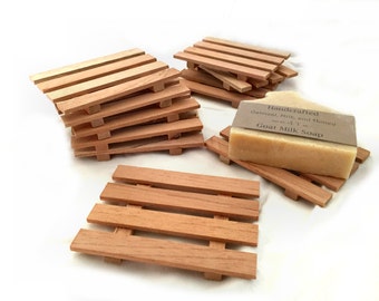 72 aromatic Spanish cedar soap dishes JUST 1.05 each - Handcrafted in Portland, Oregon - naturally water resistant Spanish cedar wood
