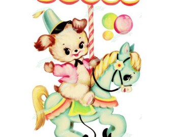 Merry Go Round Cross Stitch Pattern PDF