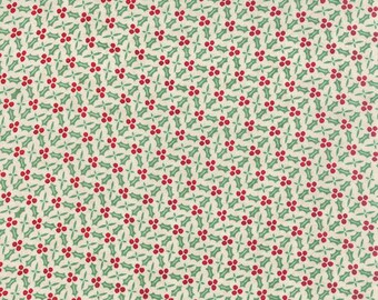 25th and Pine Holly in Tinsel, BasicGrey, 100% Cotton, Moda Fabrics, 30365 11
