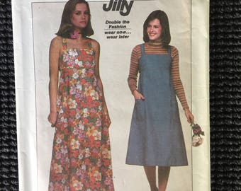 Vintage Simplicity 8059 Misses Pullover Dress Jumper Sewing Pattern Size 14 UNCUT