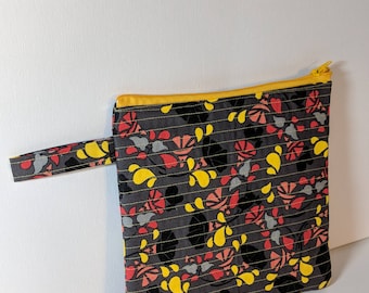 Quilted Modern Zipper Pouch