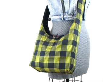 Sling Bag for Women - Crossbody Bag - Vegan Bag - Cross Shoulder Bag - Crossbody Purse - Bohemian Bag - Slouchy Hobo Bag - Yellow Bag