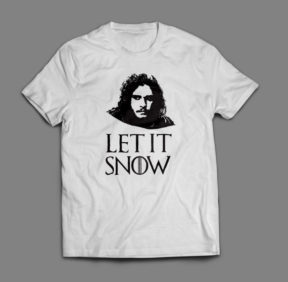 Game of Thrones Let It Snow Jon Snow T-Shirt S-4XL And Long Sleeve Available