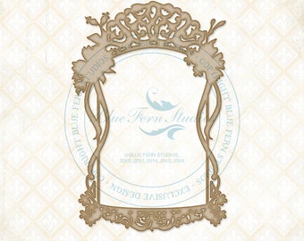 Blue Fern Studios Laser Cut Chipboard Memoires Frame