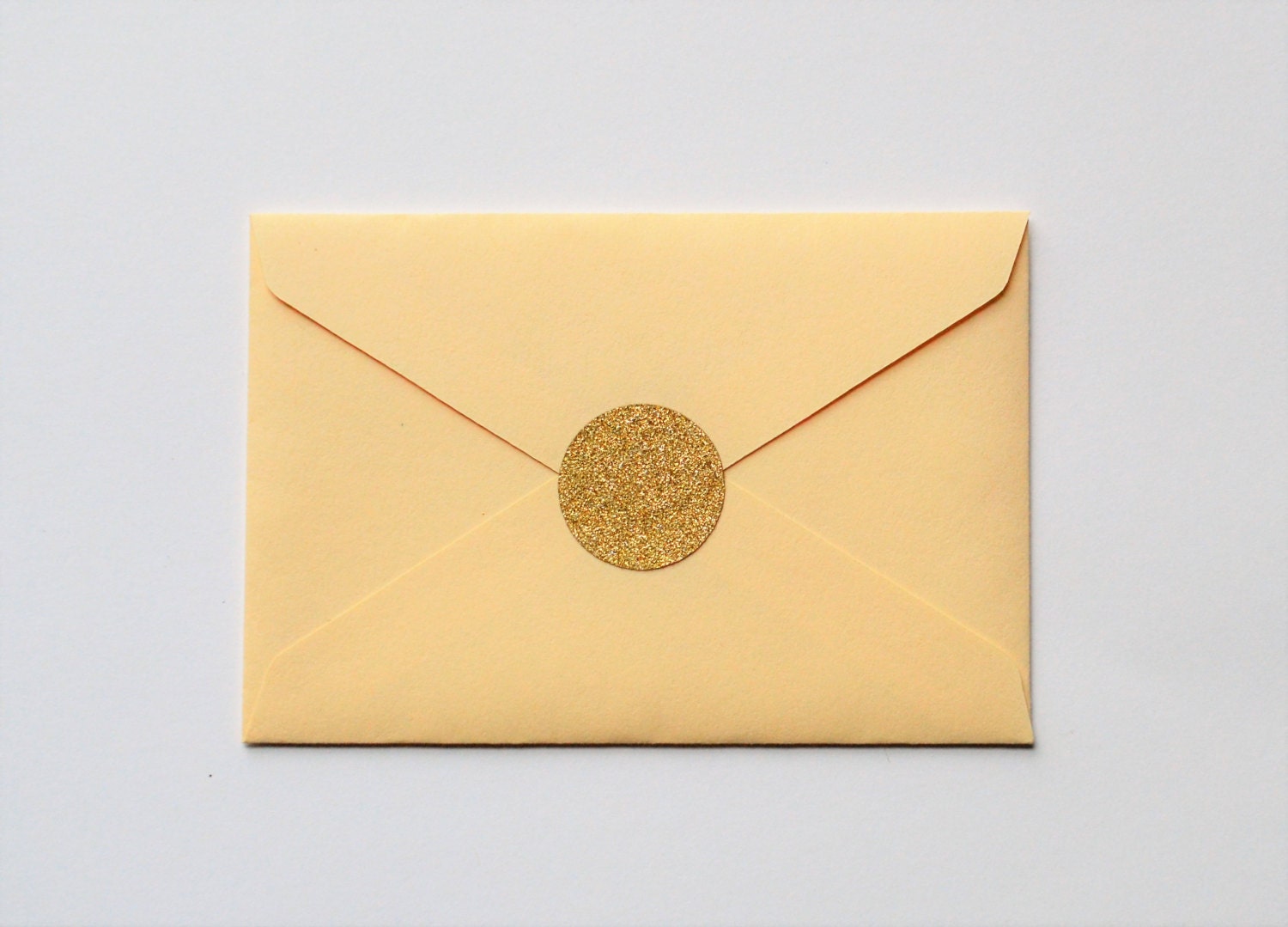 Gold Glitter Envelope Seals Gold Glitter Stickers Round