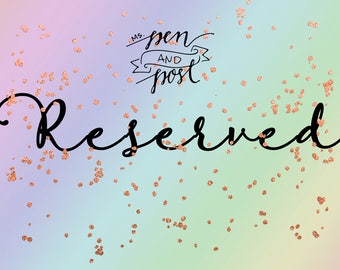 RESERVED -- Felicia -- Pins