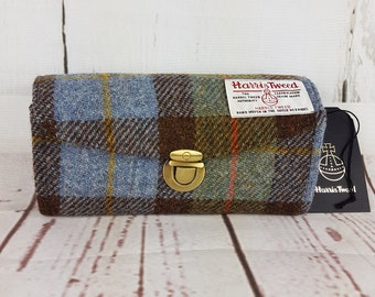 Ladies Purse, Ladies Wallet, Harris Tweed Purse, Macleod Tartan, Tartan Purse, Large Purse, Gift For Her, Birthday Gift, Mothers Day Gift,