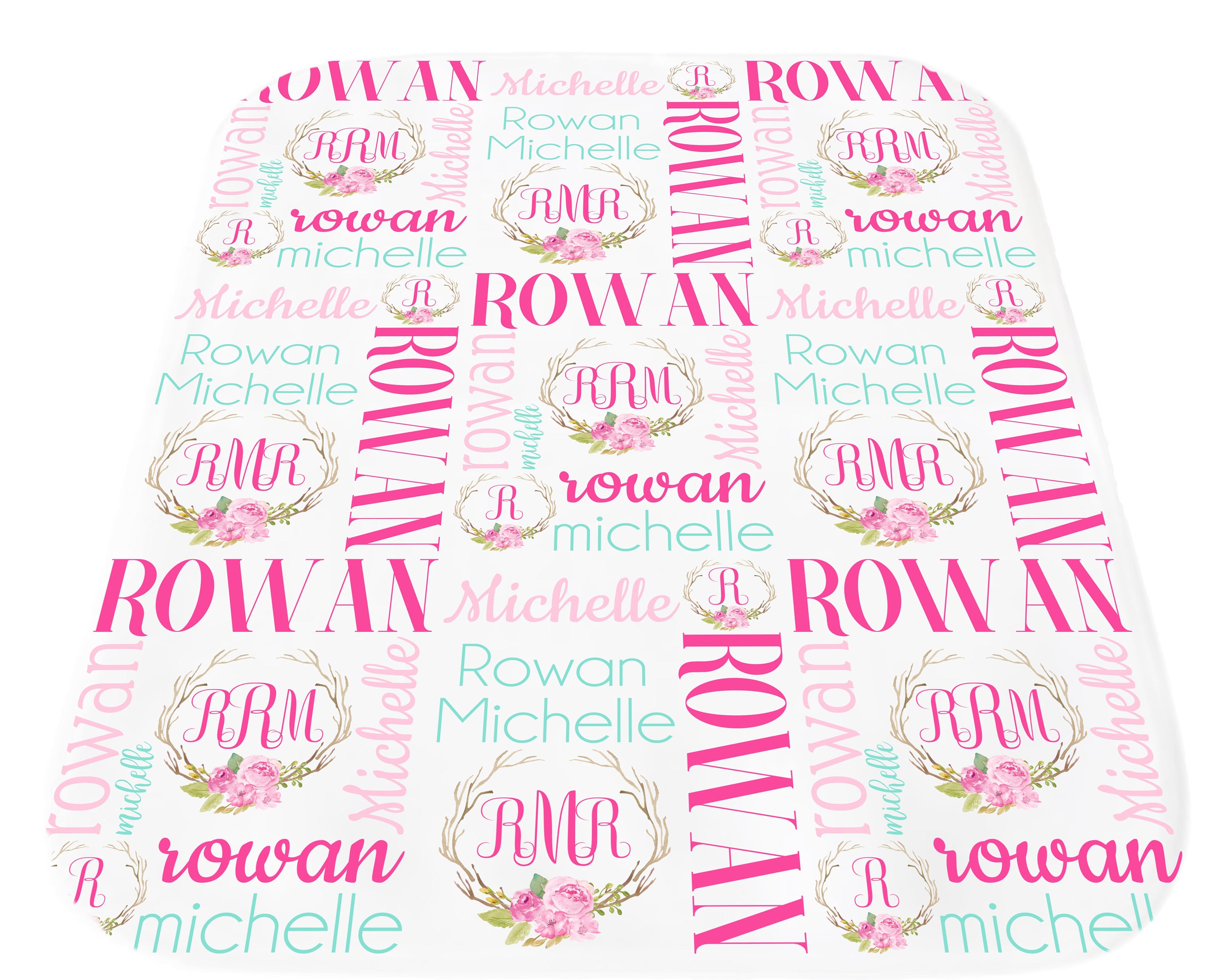 Personalized Baby Blanket Baby Blanket with Name Baby Girl
