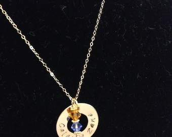 NEW-Gold filled stamped washer