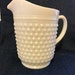 1950s Hobnail Milk Glass Pitcher
