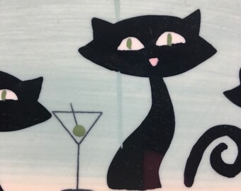 Bar cats, martini cats, vintage cats, vintage bar decor